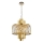 Lampadario a sospensione con catena MARGOT 6xE14/40W/230V diametro 43 cm oro