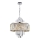 Lampadario a sospensione con catena MARGOT 9xE14/40W/230V cromo opaco