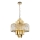 Lampadario a sospensione con catena MARGOT 9xE14/40W/230V diametro 55 cm oro