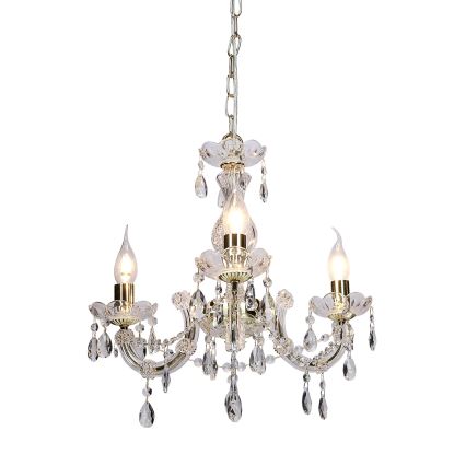 Lampadario a sospensione con catena MARIA TERESA 3xE14/40W/230V