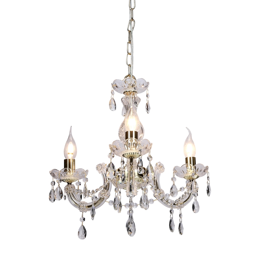 Lampadario a sospensione con catena MARIA TERESA 3xE14/40W/230V