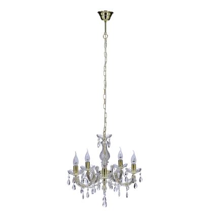 Lampadario a sospensione con catena MARIA TERESA 5xE14/40W/230V