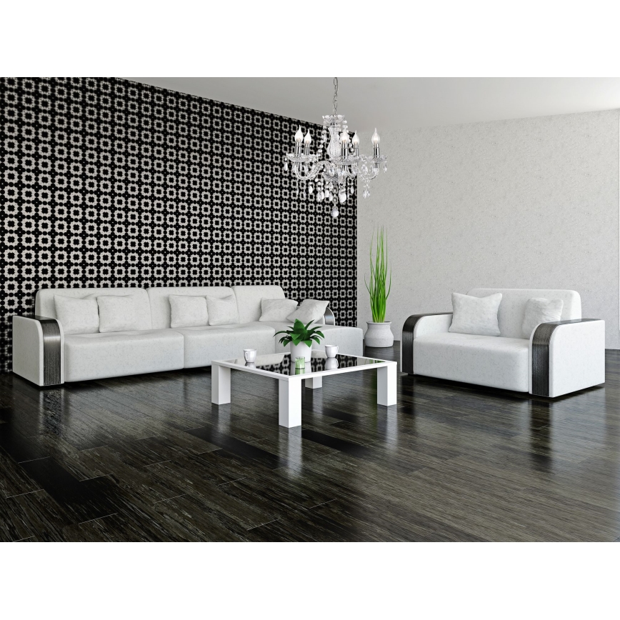 Lampadario a sospensione con catena MARIE 5xE14/40W/230V cromo lucido