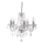 Lampadario a sospensione con catena MARIE 5xE14/40W/230V cromo lucido
