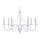 Lampadario a sospensione con catena MINERWA 7 7xE14/40W/230V bianco