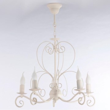 Lampadario a sospensione con catena MIRA 5xE14/40W/230V