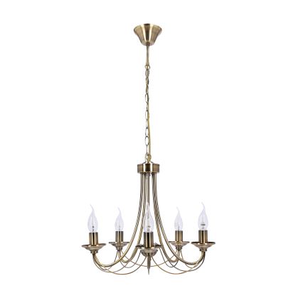 Lampadario a sospensione con catena MUZA 5xE14/40W/230V