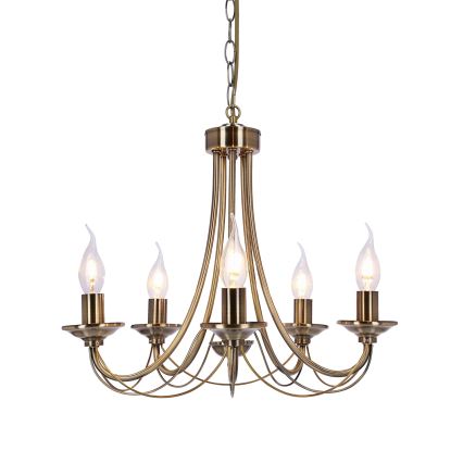 Lampadario a sospensione con catena MUZA 5xE14/40W/230V