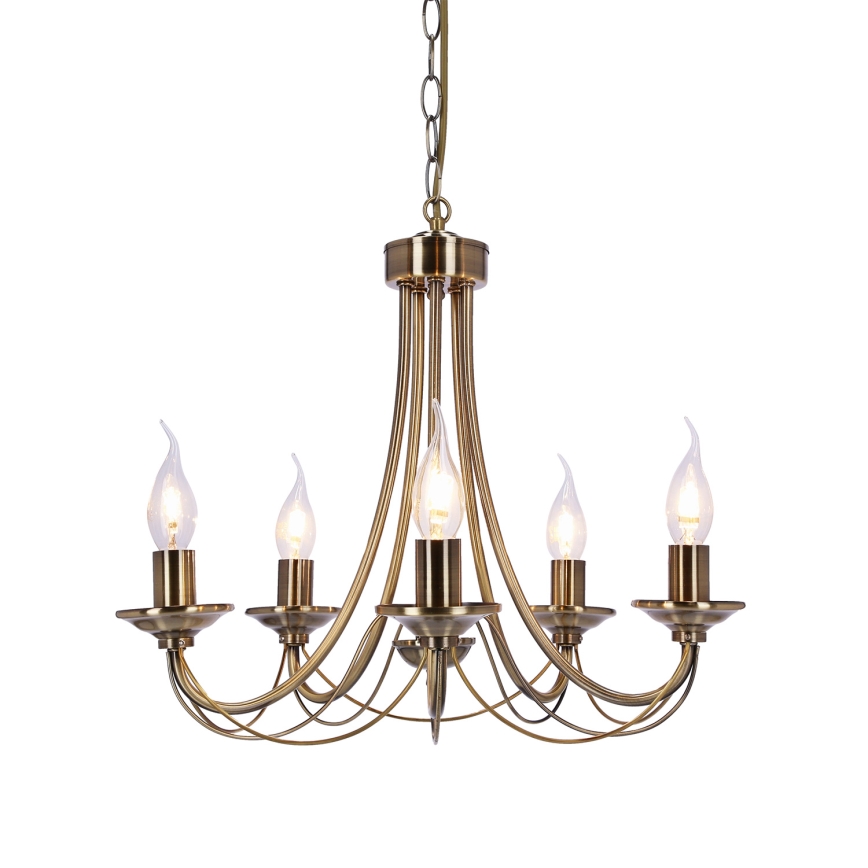Lampadario a sospensione con catena MUZA 5xE14/40W/230V