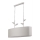 Lampadario a sospensione con catena NOEMI 2xE27/60W/230V argento