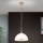 Lampadario a sospensione con catena OLD LAMP 1xE27/40W/230V diametro 30 cm bianco/ottone