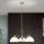 Lampadario a sospensione con catena OLD LAMP 3xE27/40W/230V diametro 65 cm bianco/ottone