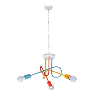 Lampadario a sospensione con catena OXFORD 3xE27/15W/230V