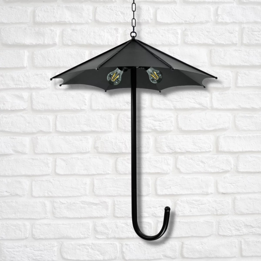 Lampadario a sospensione con catena PARASOL 3xE27/20W/230V