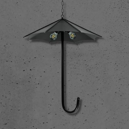 Lampadario a sospensione con catena PARASOL 3xE27/20W/230V