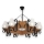 Lampadario a sospensione con catena QUEEN 8xE14/40W/230V faggio
