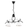 Lampadario a sospensione con catena RETRO 2xE27/60W/230V opaco nero