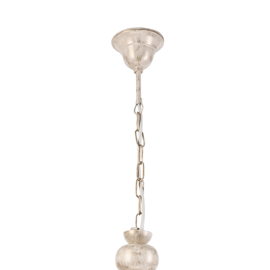 Lampadario a sospensione con catena RETRO 2xE27/60W/230V oro/patina