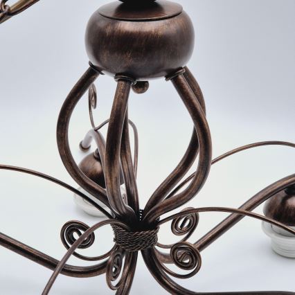 Lampadario a sospensione con catena RETRO II 5xE27/60W/230V