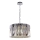 Lampadario a sospensione con catena RITZ 12xE14/40W/230V diametro 54 cm cromo lucido