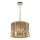 Lampadario a sospensione con catena RITZ 7xE14/40W/230V diametro 42 cm oro