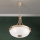 Lampadario a sospensione con catena ROCCA 3xE27/60W/230V diametro 42 cm bronzo/bianco