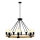 Lampadario a sospensione con catena ROPE ARTHUR 8xE27/20W/230V