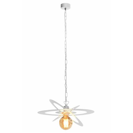 Lampadario a sospensione con catena STAR 1xE27/15W/230V bianco