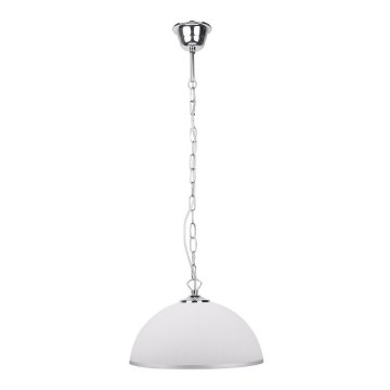 Lampadario a sospensione con catena SUGAR 1xE27/60W/230V bianco