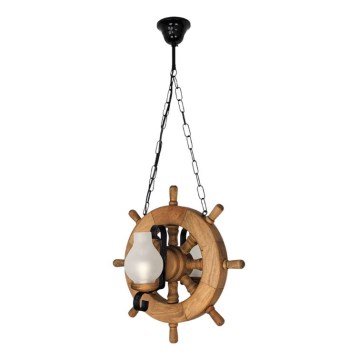 Lampadario a sospensione con catena TIMONA 2xE14/40W/230V faggio - FSC certificato