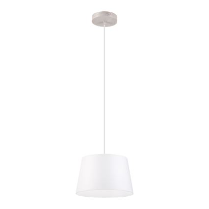 Lampadario a sospensione con cavo AIDA 1xE27/60W/230V Ø 25 cm rovere/bianco