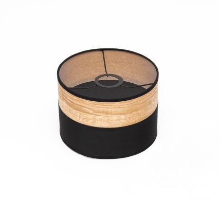 Lampadario a sospensione con cavo ALBA 1xE27/15W/230V Ø 20 cm nero/marrone