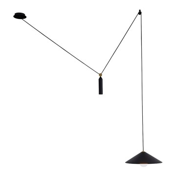 Lampadario a sospensione con cavo ALTO 1xE27/60W/230V nero