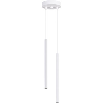 Lampadario a sospensione con cavo ARCHE 2xG9/8W/230V bianco