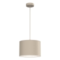 Lampadario a sospensione con cavo ARDEN 1xE27/15W/230V diametro 25 cm beige