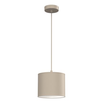 Lampadario a sospensione con cavo ARDEN 1xE27/15W/230V Ø 18 cm beige