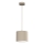 Lampadario a sospensione con cavo ARDEN 1xE27/15W/230V Ø 18 cm beige