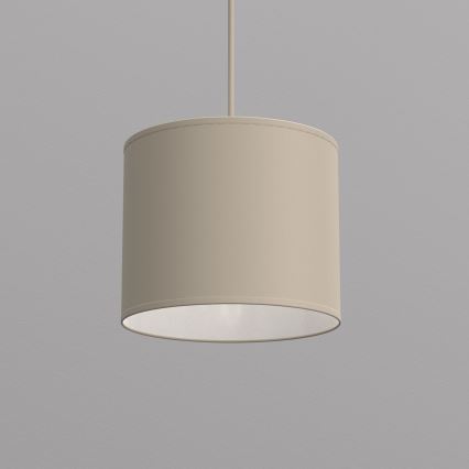 Lampadario a sospensione con cavo ARDEN 1xE27/15W/230V Ø 18 cm beige