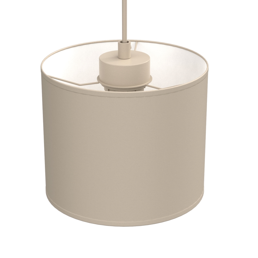 Lampadario a sospensione con cavo ARDEN 1xE27/15W/230V Ø 18 cm beige