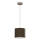 Lampadario a sospensione con cavo ARDEN 1xE27/15W/230V Ø 18 cm beige/marrone