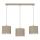 Lampadario a sospensione con cavo ARDEN 3xE27/15W/230V beige