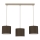 Lampadario a sospensione con cavo ARDEN 3xE27/15W/230V beige/marrone