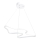 Lampadario a sospensione con cavo ARTISAN LED/36W/230V 4000K bianco