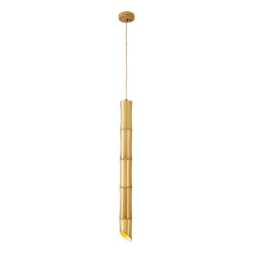 Lampadario a sospensione con cavo BAMBOO 1xGU10/50W/230V bambù