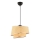 Lampadario a sospensione con cavo BARETTE 1xE27/60W/230V beige/cromo lucido