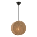 Lampadario a sospensione con cavo BIG DRUM 1xE27/60W/230V marrone