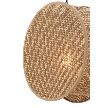 Lampadario a sospensione con cavo BIG DRUM 1xE27/60W/230V marrone