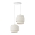 Lampadario a sospensione con cavo BOHO 2xE27/60W/230V bianco