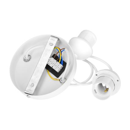 Lampadario a sospensione con cavo BOHO 2xE27/60W/230V bianco