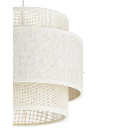 Lampadario a sospensione con cavo BOHO 2xE27/60W/230V crema/iuta